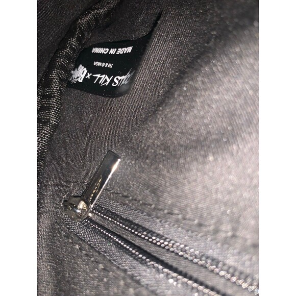 Dolls Kill x Bratz Mini Pink and Black Velour Bag - Picture 7 of 7